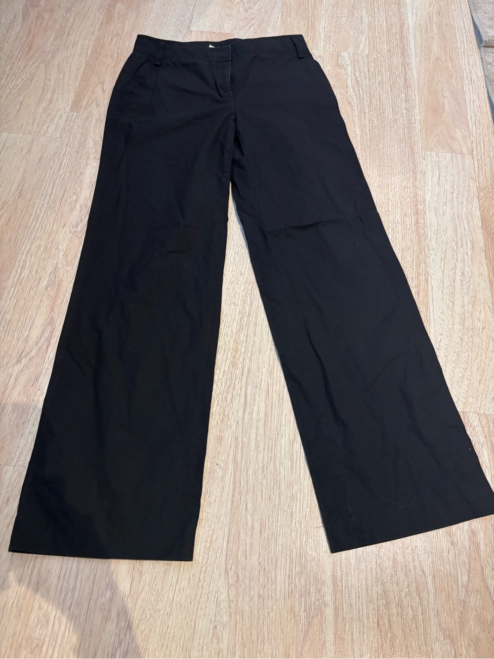 J.Crew Classic Wide-Leg Black Dress Pants size 4